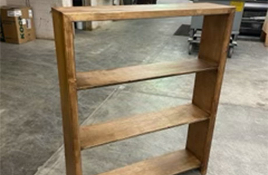  Shelves constructed from scrap